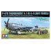 P-47D THUNDERBOLT BUBBLETOP with 1/4 TON 4X4 LIGHT VEHICLE - 1/48 SCALE - TAMIYA